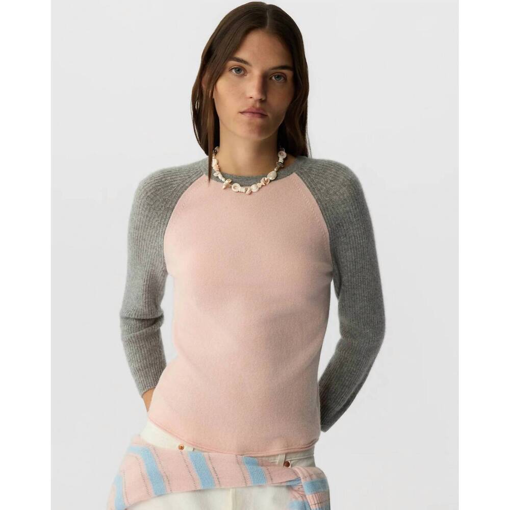NEW GUEST IN RESIDENCE baseball tee in powder pink